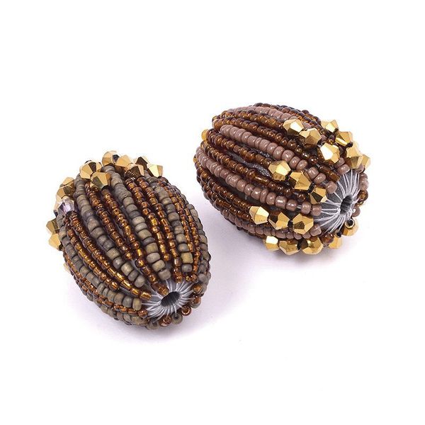 Бусины пластик 20x35 мм, in ⌀4 мм, цв. 1 микс, Tesoro