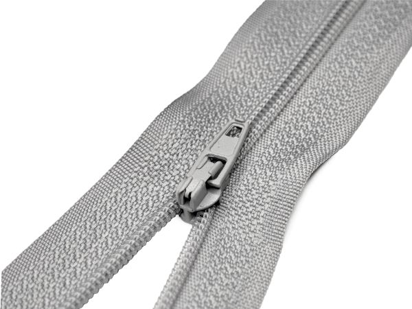 Молния спираль (витая) (цв.SBS) брючная Т3 (3 мм) 1 зам., н/раз., 18 см, автомат, S-133 светло-серый, уп.5000 шт