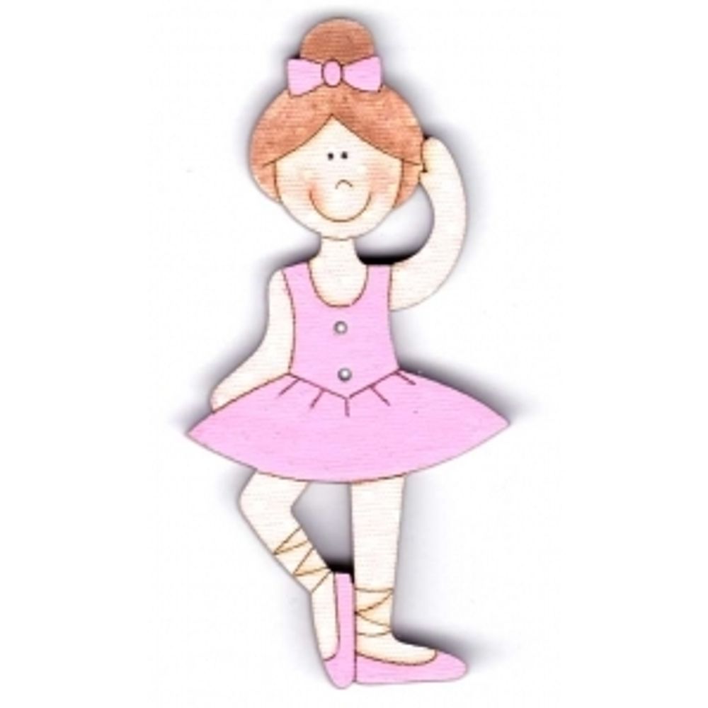 Украшения декоративные пуговицы (балерина), Aurora, 1 шт, AU-B4695