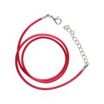 Шнур вощеный с замком, 2мм, 45см. Astra&Craft (47 малиновый), 4AR343
