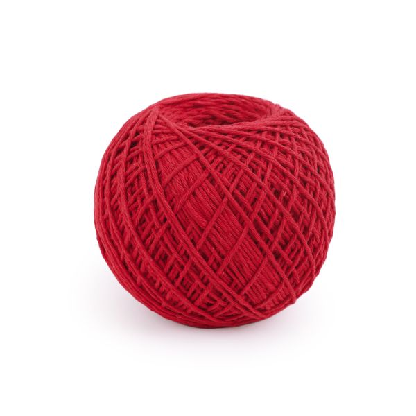 Шпагат х/б ⌀1.6 мм, 100% хлопок, 200 м, 04 красный, Gamma ШХ6