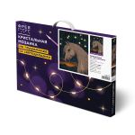 Кристальная (алмазная) мозаика Фрея ALDD-315, на подрамнике, Лунный конь (со светодиодами), 30х40 см