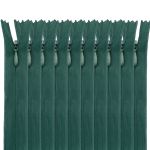 Молния потайная (скрытая) Т3 (3 мм) 1 зам., н/раз., 20 см, зеленый, 31212 / 20, 10 шт