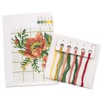 Набор для вышивания нитками РС Студия, Шиповник 11х14 см