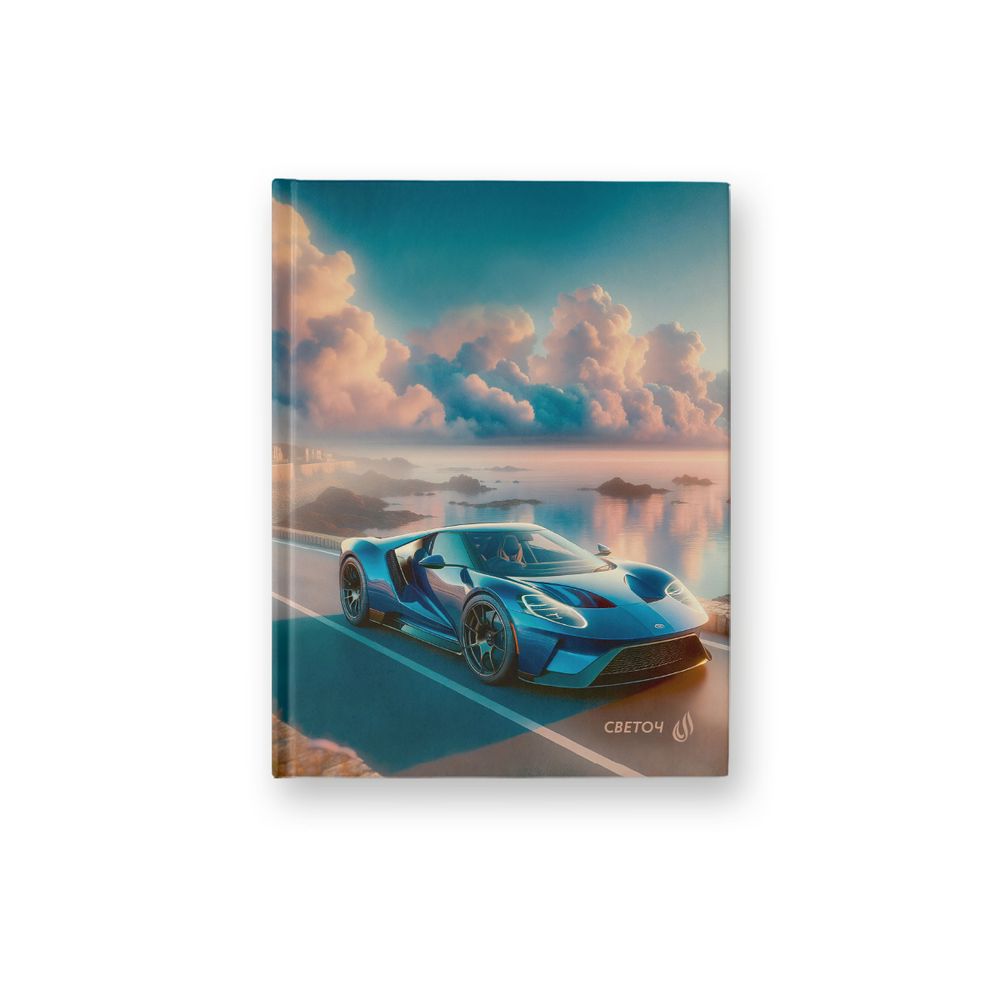 Бизнес-блокнот A6 64 л. 24 шт, клетка, матовая ламинация, Дорога в облака 01142, Светоч ББ93