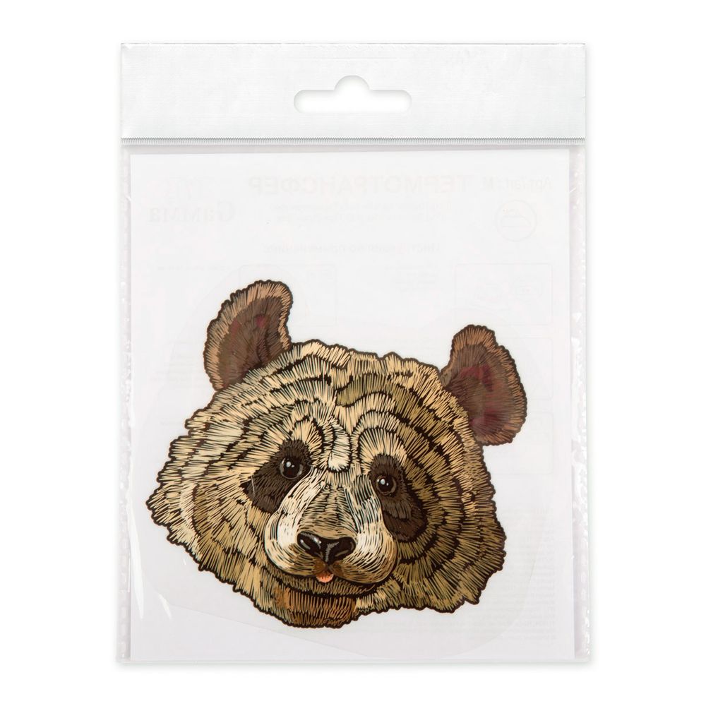 Термотрансфер M №01, 1 шт, M-011 медведь 10.7х10 см, Gamma "M" №01