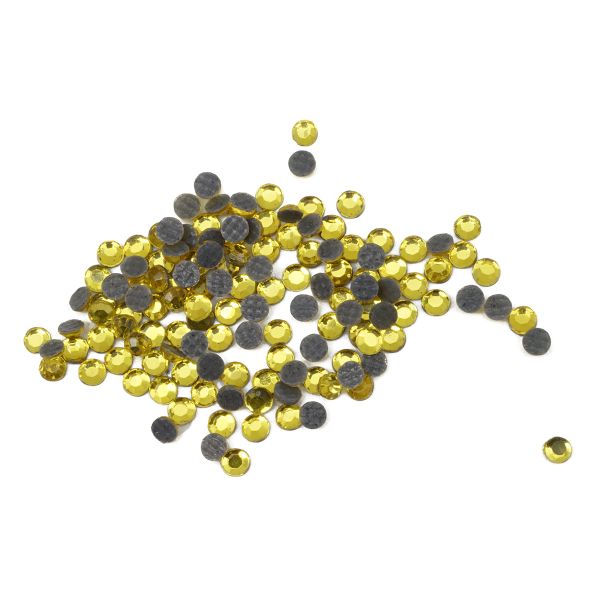 Стразы термоклеевые, 2 мм, ss6, 150 шт/упак (108 желтый)