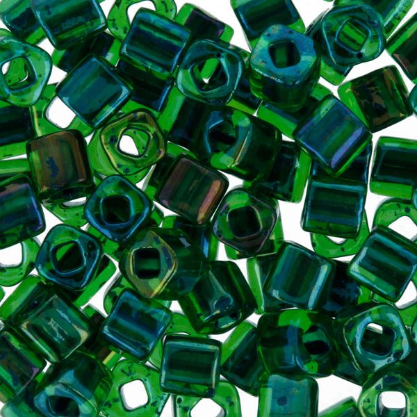 Бисер Toho Cube 3 мм, 25 г (5х5 г), 0249 зеленый