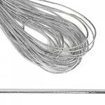Резинка шляпная (шнур эластичный) ⌀1.0 мм / 10±0.5 метров, цв.серебро