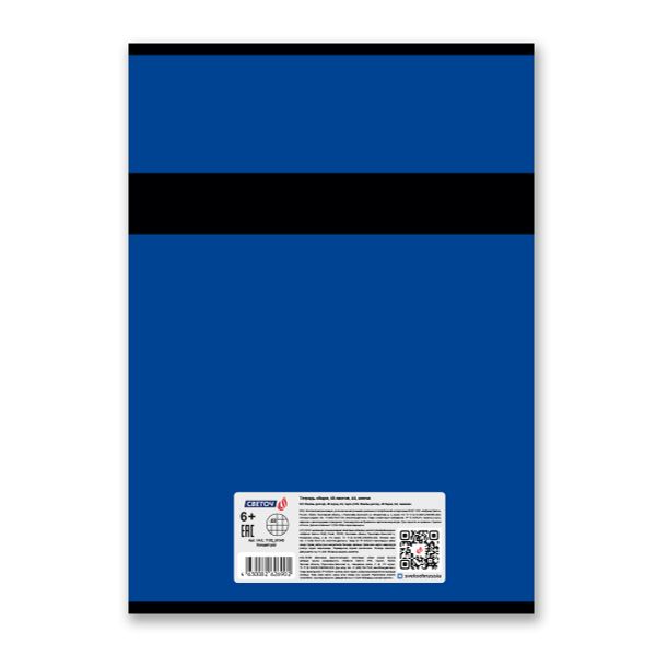 Тетрадь ученическая общая, A4 48 л. на скобе 65 г/м², белизна 100 %, 6 шт, клетка, 01343 Концептуал, Светоч Т152