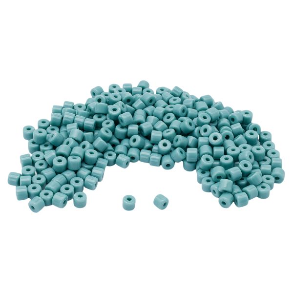 Бусины пластик 5х6 мм, цилиндр, 50гр Astra&Craft, 014 мятный, 2141