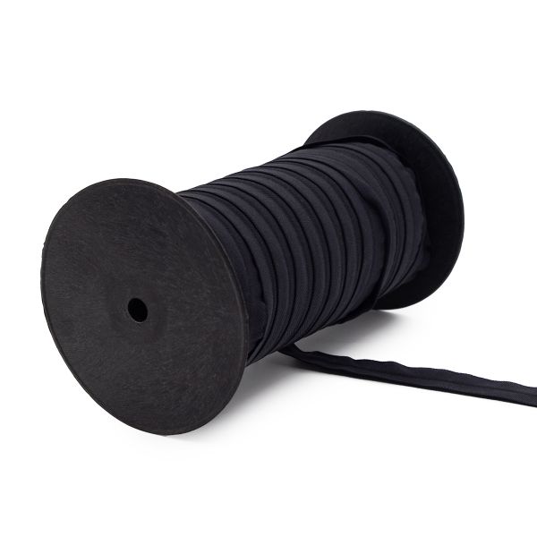 Резинка бельевая (окантовочная) блестящая 20.0 мм / 50 метров, черный