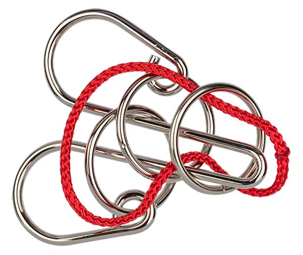 Головоломка металлическая, 1 шт, Бык 4 элемента, Delfbrick DLM-43