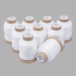 Нитки капроновые 3К 70м, 001 белый, 9 катушек