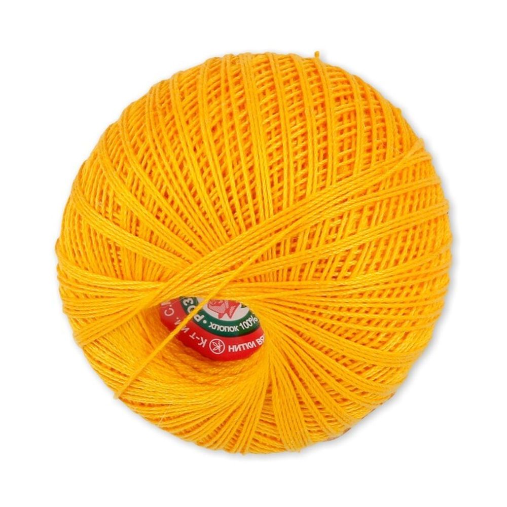 Пряжа ПНК им.Кирова Роза / уп.6 мот. по 50 г, 330м, №0510 (008) оранжевый