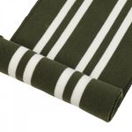 Подвяз (довяз) трикотажный 14.0х100 см, олива с белыми полосами, двухслойный, 100% п/э, 1 штука
