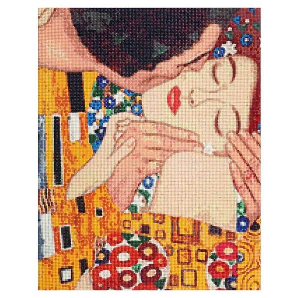 Алмазная (кристальная) мозаика Cristyle, Поцелуй Густав Климт, 40х50 см