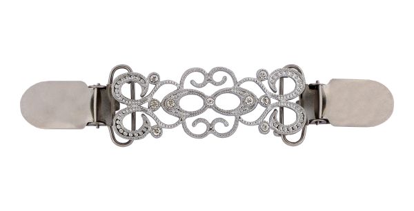 Застежка для кардигана 95х15 мм, 1 шт, 04 никель, Blitz GB 1625