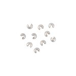 Кримп покрывной 5х3 мм, 50 шт, 01 под серебро, Zlatka FMK-X02