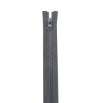 Молния трактор Т5 (5 мм) 1 зам., разъем., 75 см, F312 т.серый, 10 шт