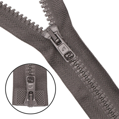 Молния трактор Arta Т6 (6 мм) 2 зам., разъем., 120 см, цв. 196 дым, 5 шт