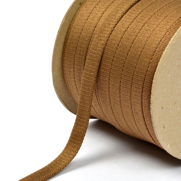 Шнур полиэфир плоский ⌀12.0-15.0 мм / 50 метров, 06с2341 т.бежевый