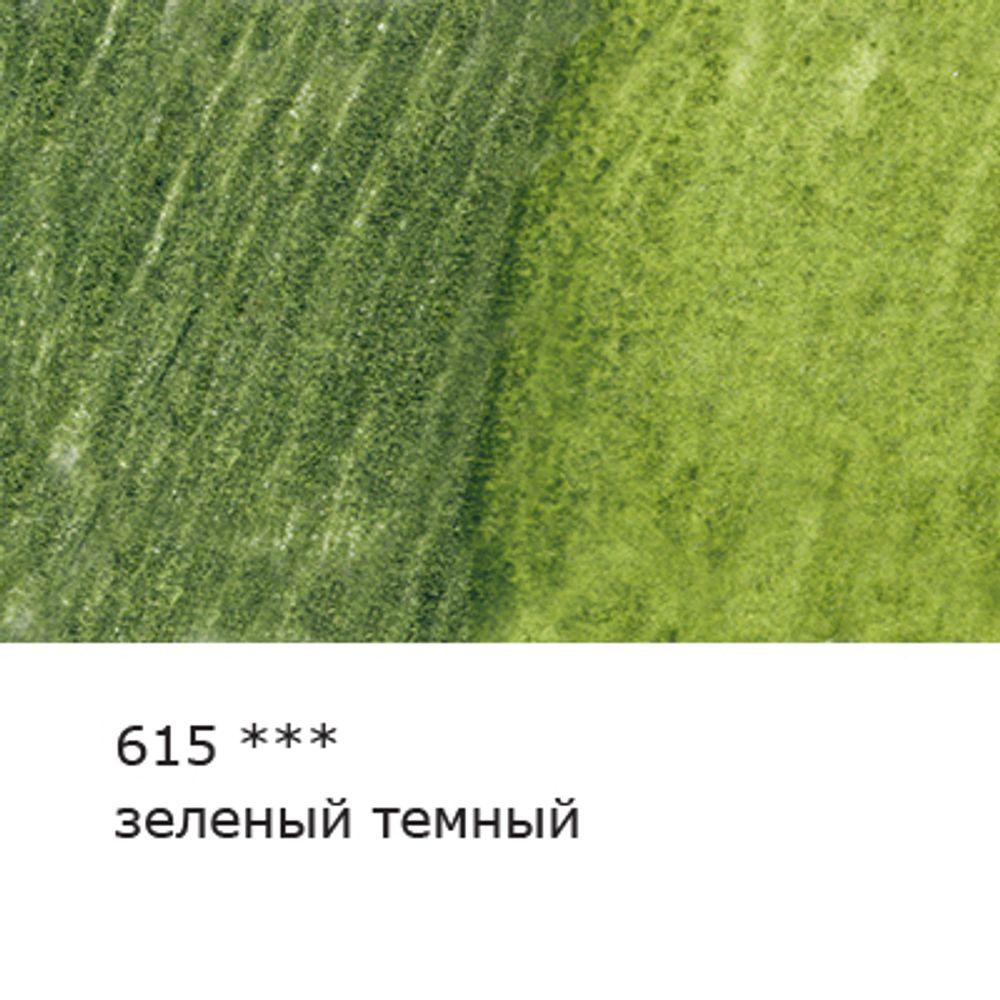 Карандаш акварельный художественный заточенный, 6 шт, 615 Зеленый темный (Green deep), Vista-Artista Gallery VGWP