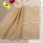 Кружево бельевое эластичное 185 мм / 3 метра, TBY.00755, цв.126 бежевый