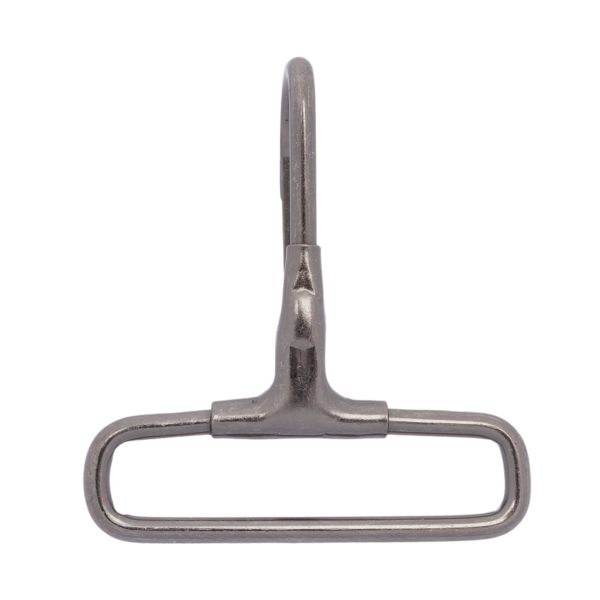 Карабин металл 40 мм (50х44 мм), бл.никель, 20 шт