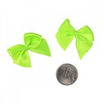 Бантики пришивные 15 мм, MJRF072 зеленый лайм A3208, уп.100 шт