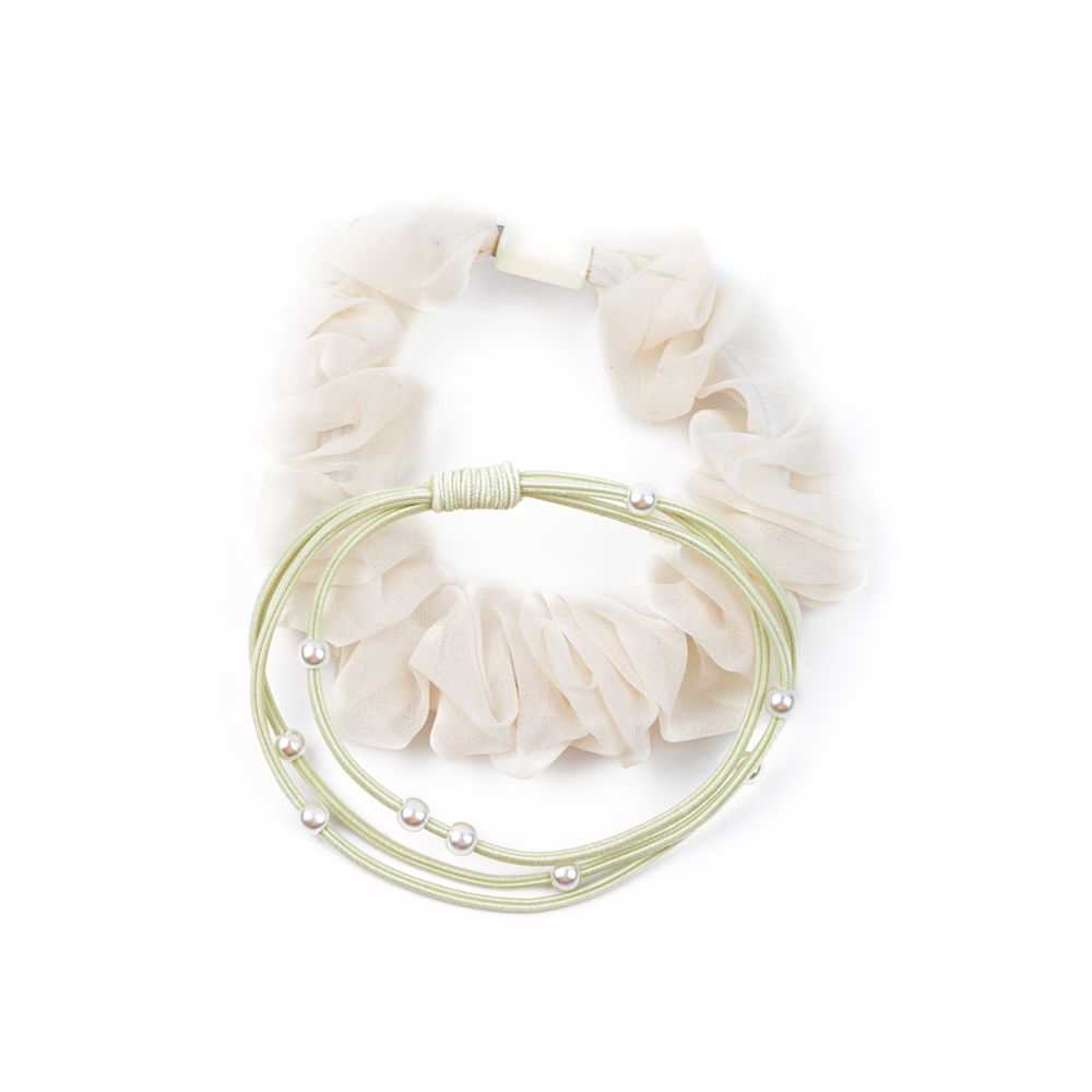 Набор резинок для волос 10 шт (5х2 шт), №02 молочный, Cherry Mary TR07072