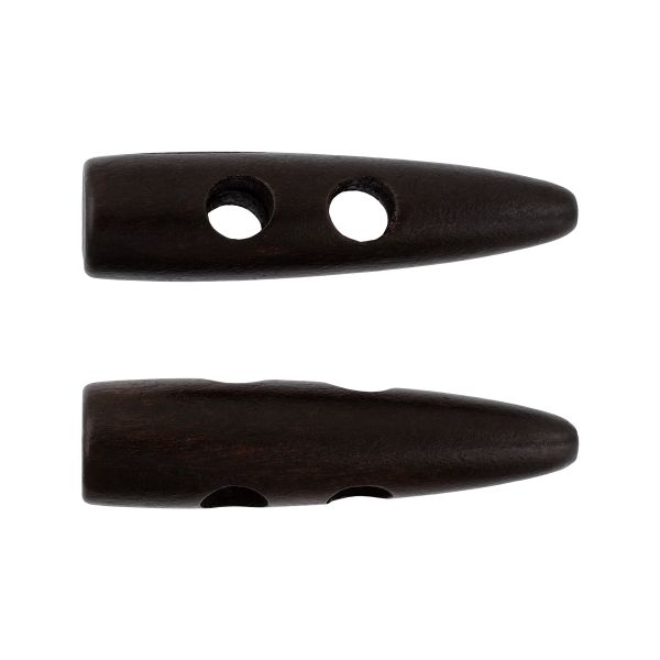 Пуговицы 2 прокола 55 мм, 24 шт, дерево, №304 коричневый, Blitz DRN 0109