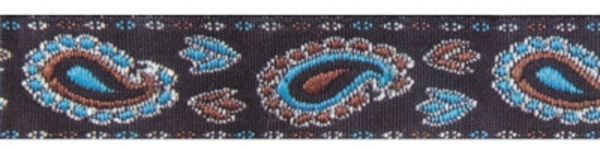 Лента (тесьма) жаккардовая 16.0 мм / 10±0.5 метров, голубой, Gamma TRJ-78