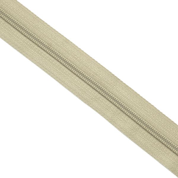 Молния рулонная спираль (витая) Т5 (5 мм) / 200 метров, 573 бежево-серый