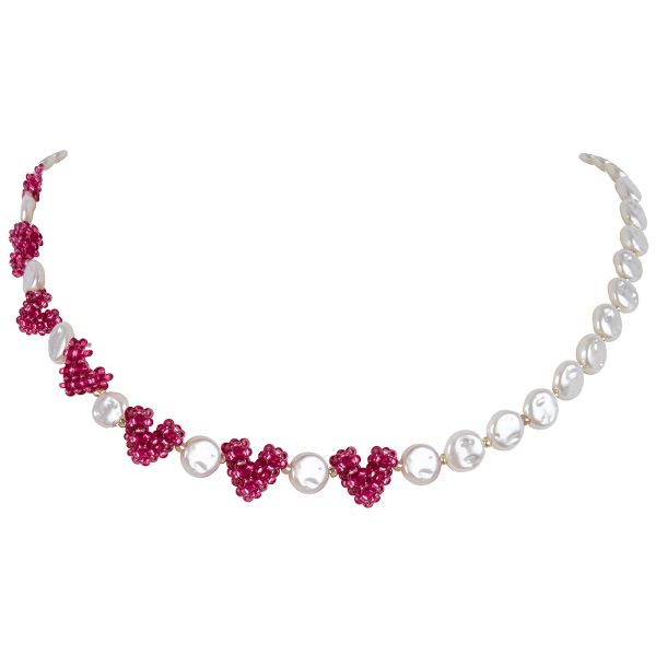 Набор для бисероплетения Klart 11-508, Чокер Яркие сердечки