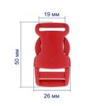 Фастекс (пряжка трезубец) пластик 19 мм, 10 шт, 519 красный, Gamma SB04