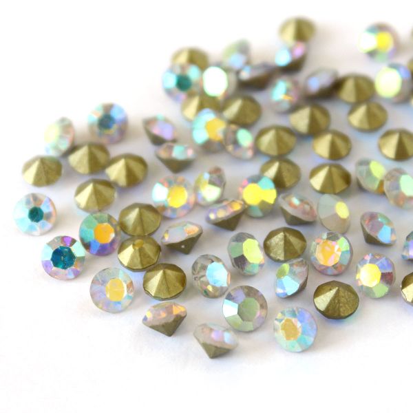 Стразы конусовидные риволи 4,8мм, ss20, 144 штук (стекло) (001АВ)