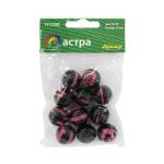 Бусины пластик ⌀16 мм, под мрамор, 11 шт, Astra&Craft, 2-16