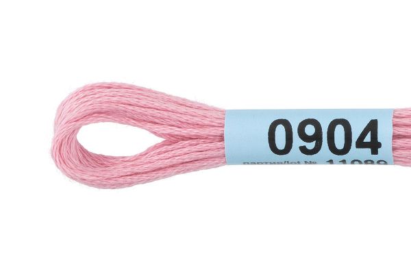 Мулине Gamma 100% хлопок, цв.0904 розовый, 24 мотка по 8 метров