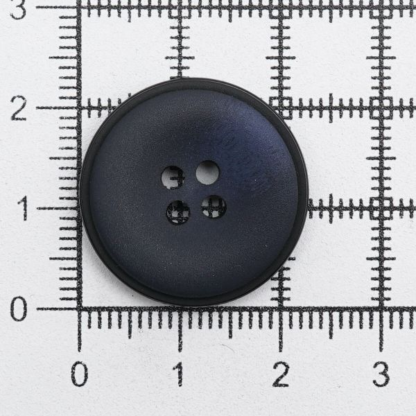Пуговицы 4 прокола 36L=23 мм, пластик (имитация рога), col.E темно-синий, 36 шт, CN2812