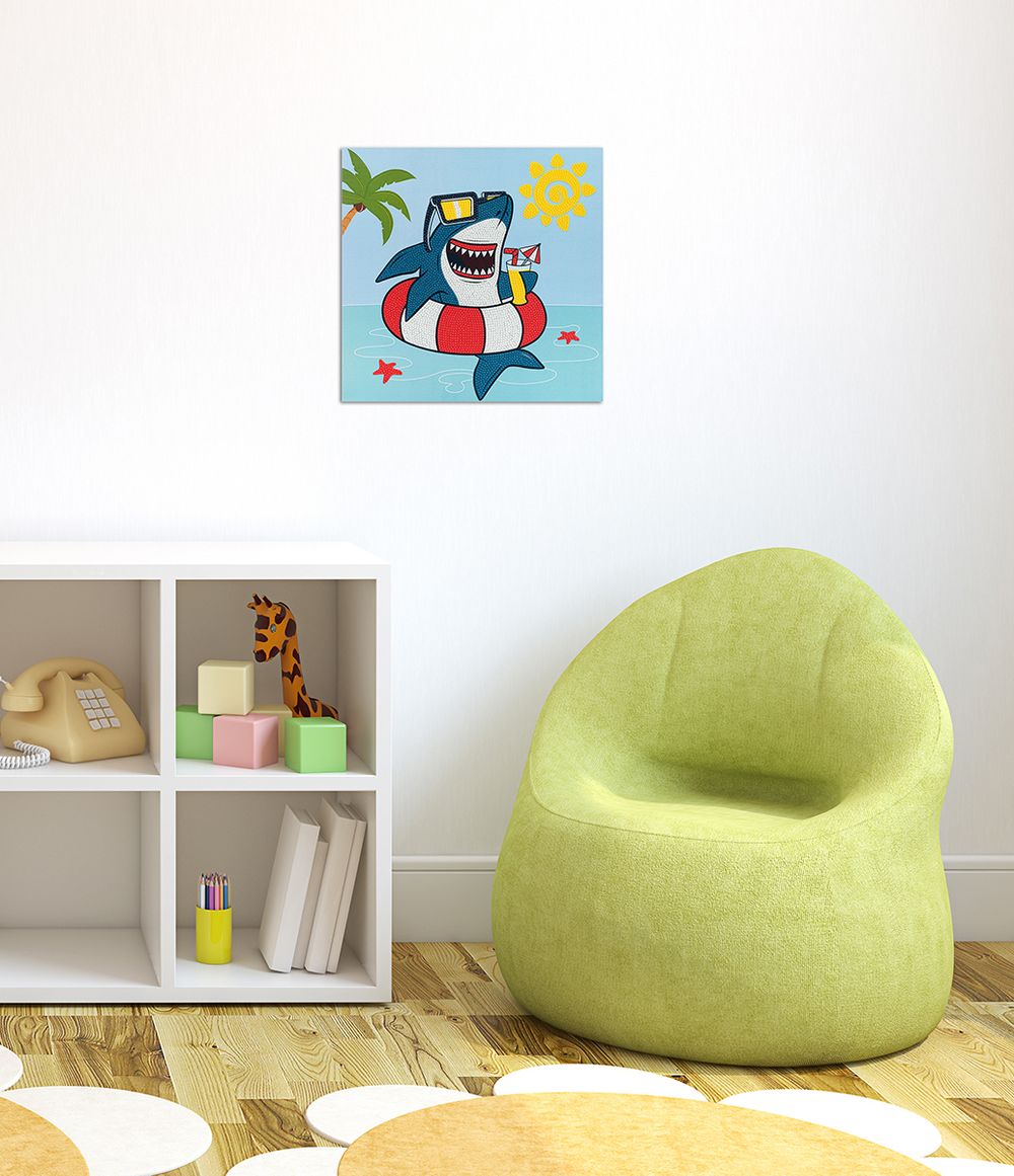 Алмазная (кристальная) мозаика Фрея ALBP-315, постер В отпуске, 30х30 см