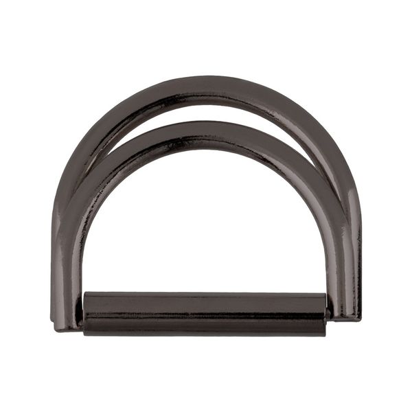 Полукольцо двойное металл внутр. 30 мм, 10 шт, 06 черн.никель, GH 24/30, Gamma