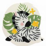 Алмазная (кристальная) мозаика Фрея ALBP-313, постер Милая зебра, 20х20 см