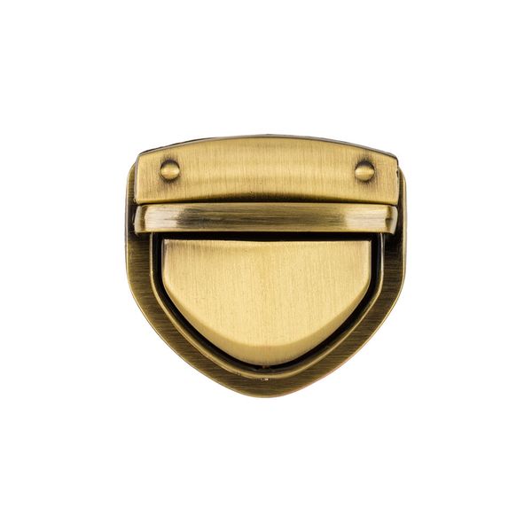 Замок для сумки 42х39 мм, 5 шт, под бронзу, Gamma LBZ-6B