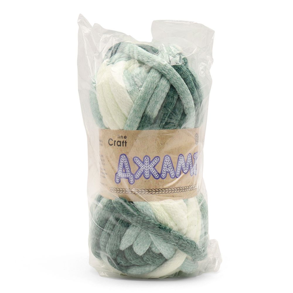 Пряжа Astra Premium (Астра Премиум) Джамбо / уп.1 мот. по 150 г, 13 м, 01 белый/зеленый