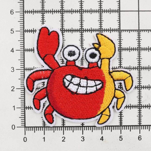 Термоаппликация Веселый краб, 5.2х5.7cm, Hobby&Pro