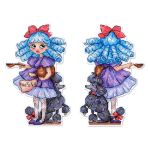 Набор для вышивания нитками МП Студия, на пластиковой канве Мальвина 16х10 см