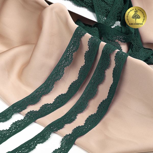 Кружево эластичное (стрейч) 8031 15мм цв.L2063 атлантическая глубина, 50м, Kruzhevo