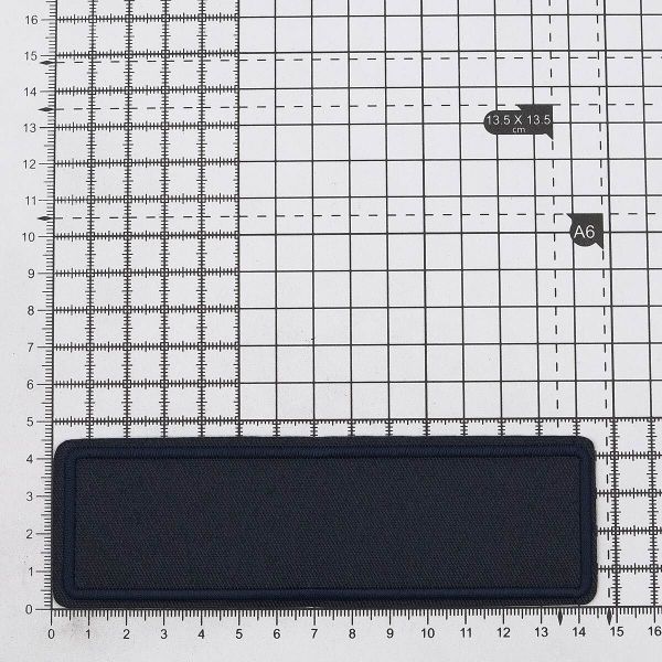 Термоаппликация прямоугольная, джинс, 145х45 мм (т.синий (blue4)), LA497, 2 шт