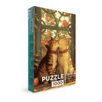 Пазл 1000 элементов, Котики на подоконнике, Фрея PZL-1000/59